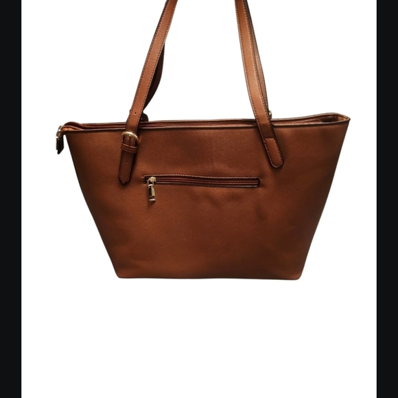 Elim & Paul Brown Leather Tote Bag - Picture 2 of 5